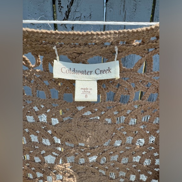 Coldwater Creek Women’s Open Front Crochet/Knit Cardigan Size 8 - Picture 2 of 5